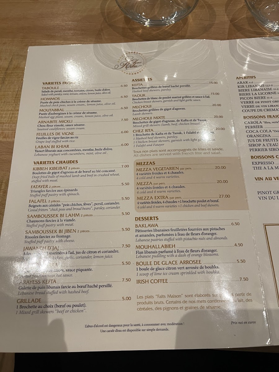 Menu Chez Rita-2