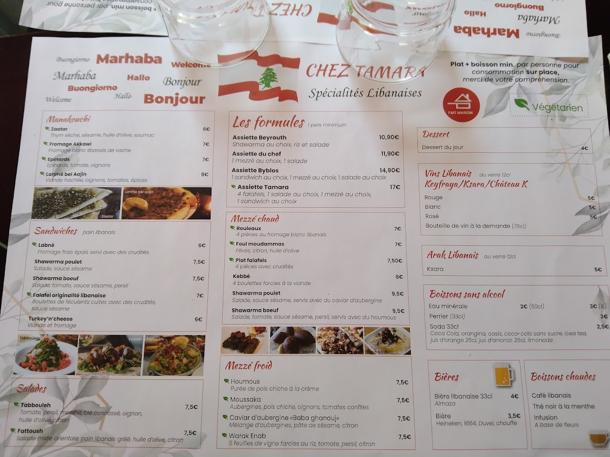 Menu Chez Tamara-1