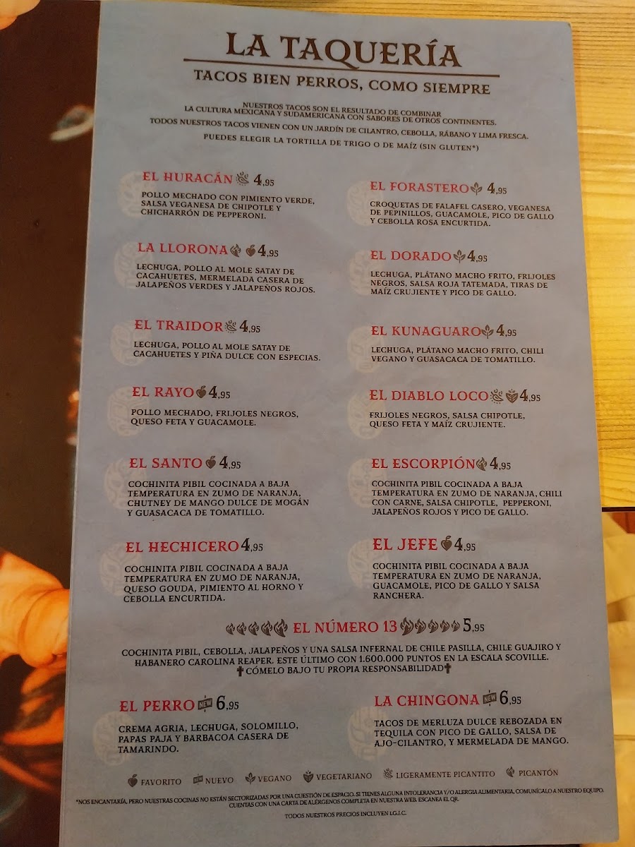 Menu Chi Mexican Bar-1