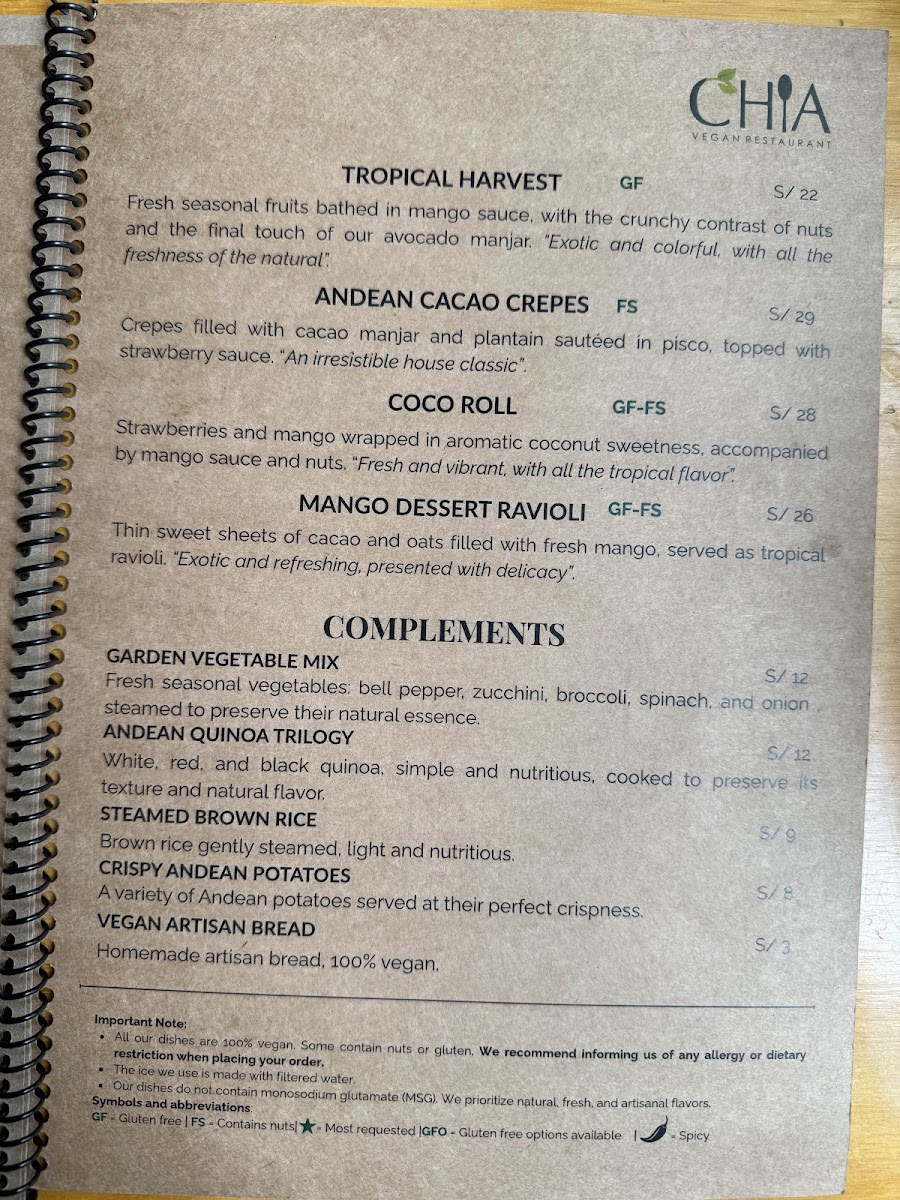 Menu Chia Vegan Restaurant-1