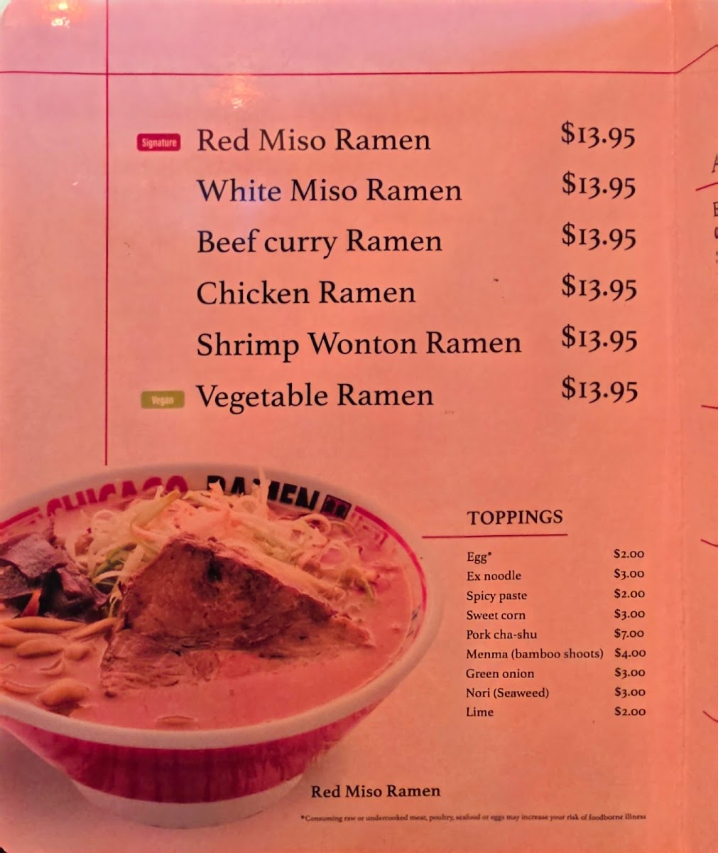 Menu Chicago Ramen Park Ridge-1