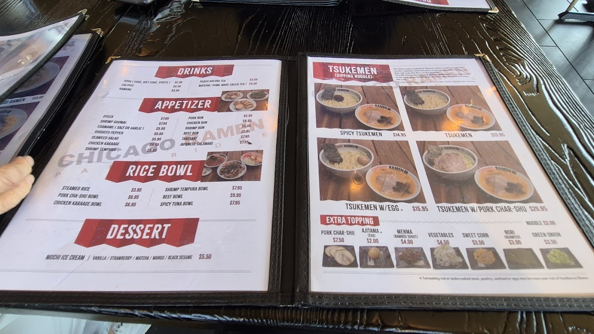 Menu Chicago Ramen Park Ridge-3