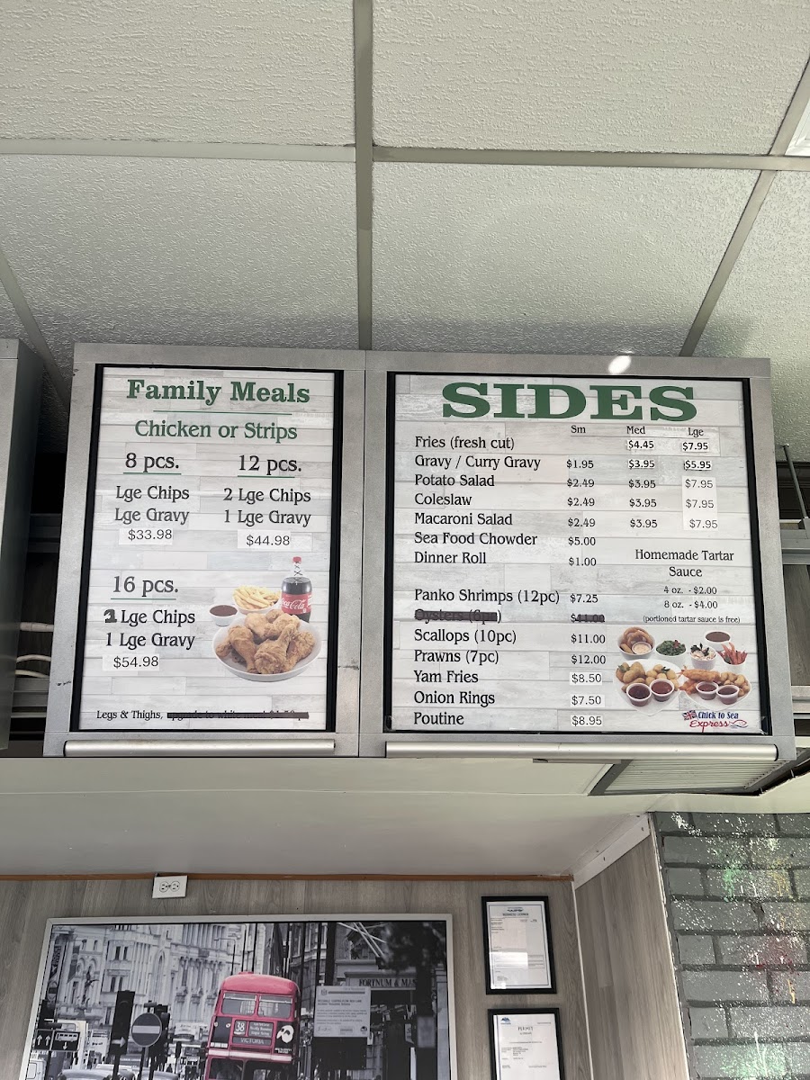 Menu Chick To Sea Express-1
