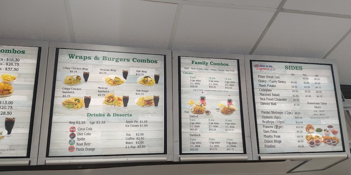 Menu Chick To Sea Express-10