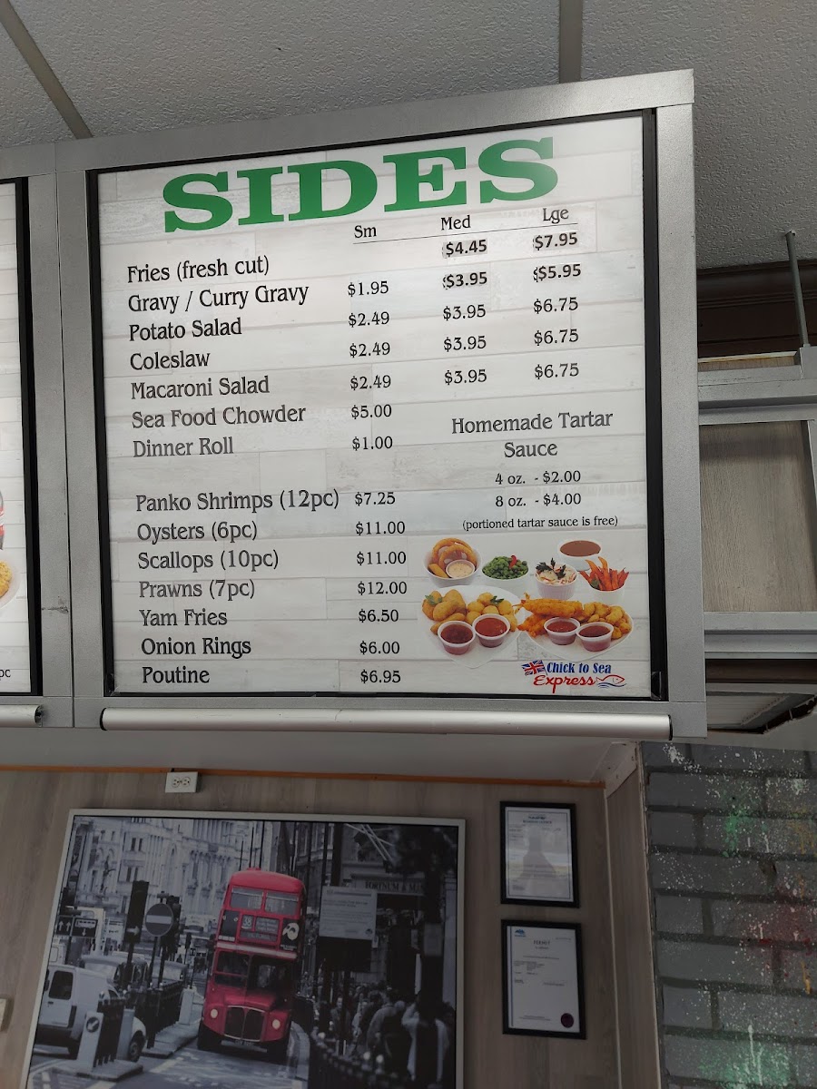 Menu Chick To Sea Express-9
