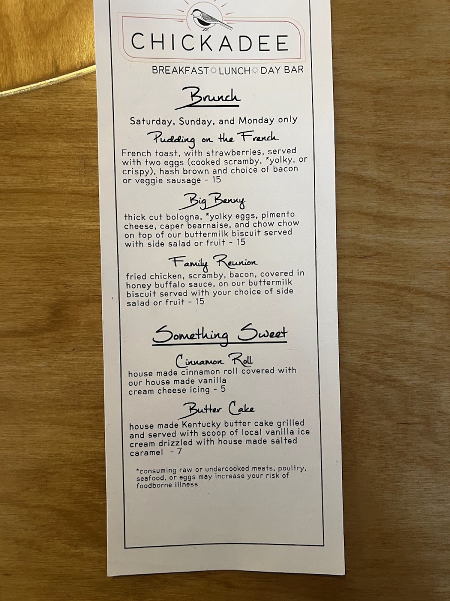 Menu Chickadee-5