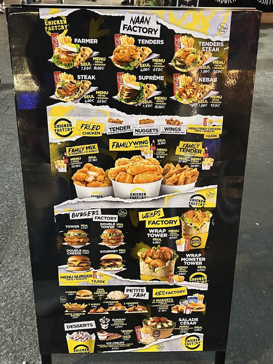 Menu Chicken Factory Châtelet-2