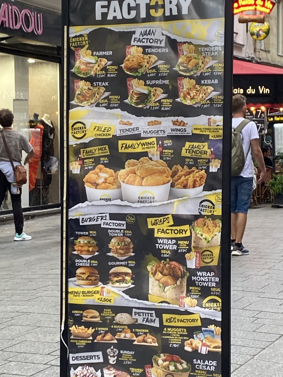Menu Chicken Factory Châtelet-6