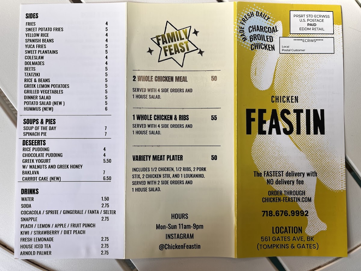 Menu Chicken Feastin-1