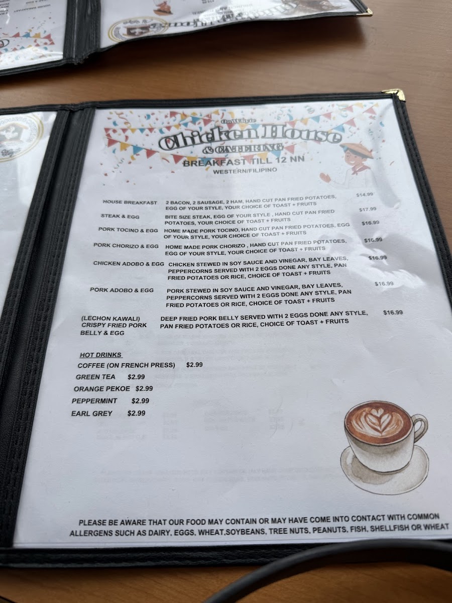 Menu (Chicken Hauz) Chicken House & Catering-10