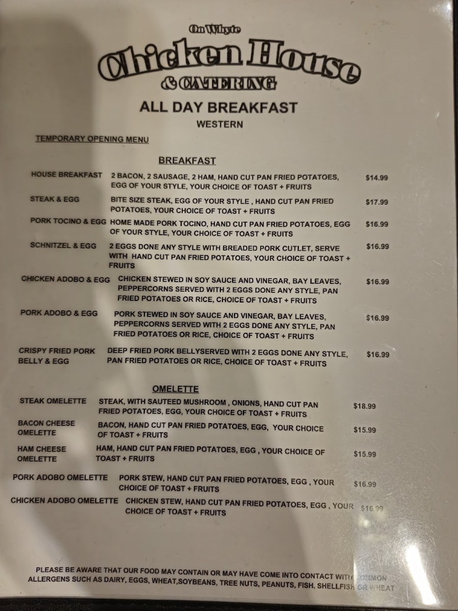 Menu (Chicken Hauz) Chicken House & Catering-4