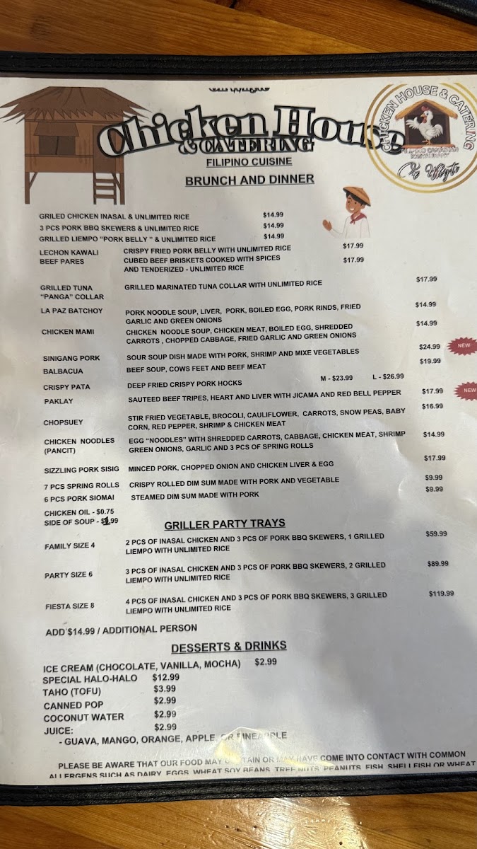 Menu (Chicken Hauz) Chicken House & Catering-6