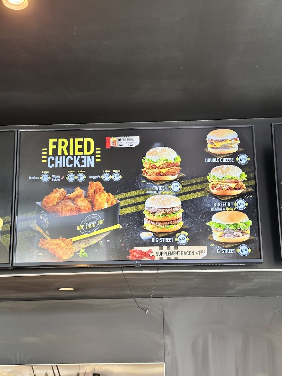 Menu Chicken Street Montargis Naan & Fried Chicken-1