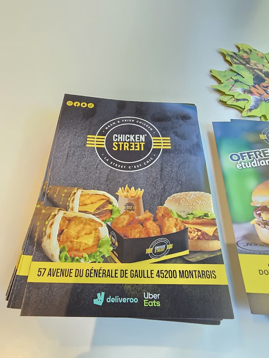 Menu Chicken Street Montargis Naan & Fried Chicken-6