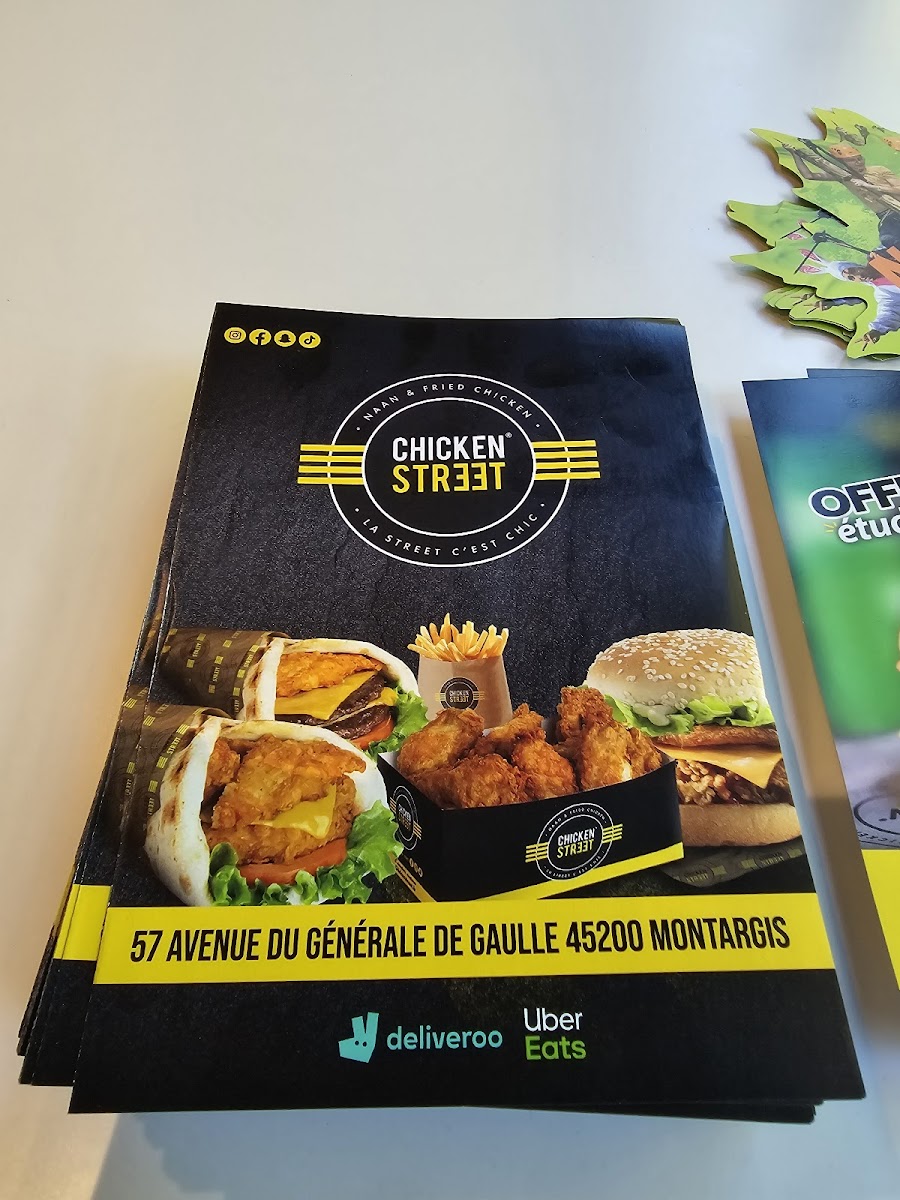 Menu Chicken Street Montargis Naan & Fried Chicken-7