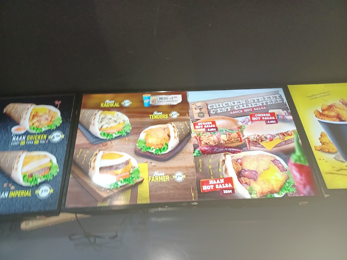 Menu Chicken Street Montrouge Naan & Fried Chicken-5