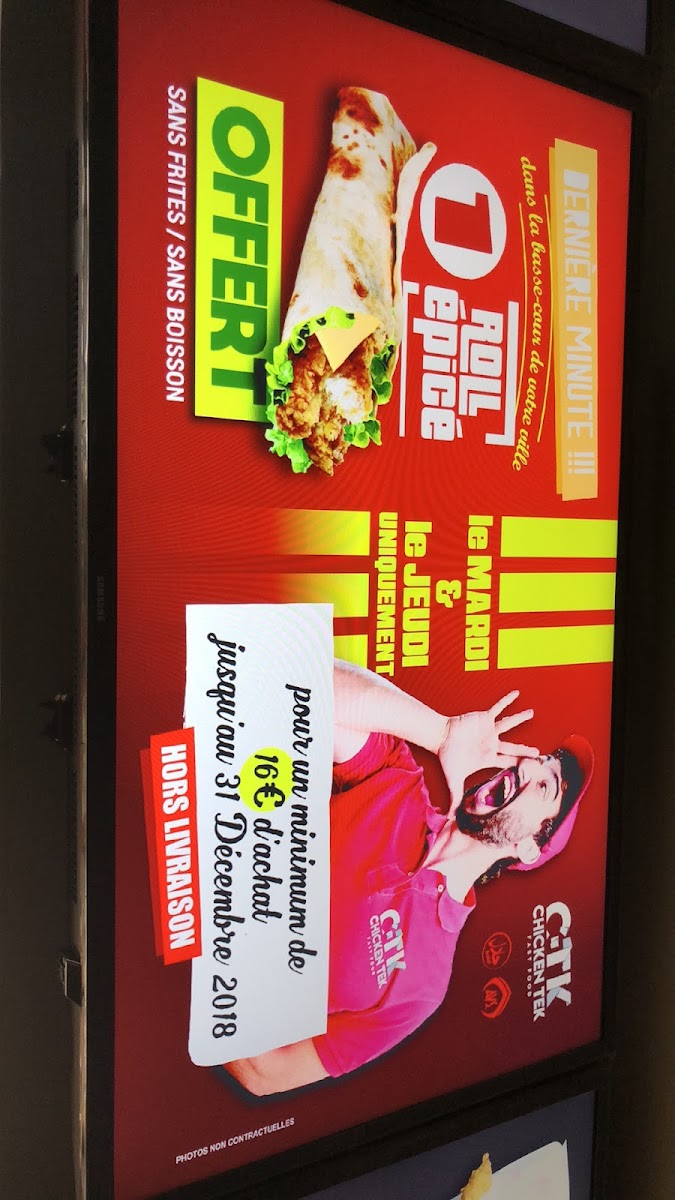 Menu Chicken Tek-9