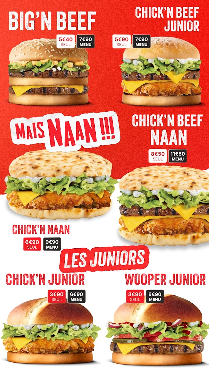 Menu Chick'n Beef Lille Centre-1