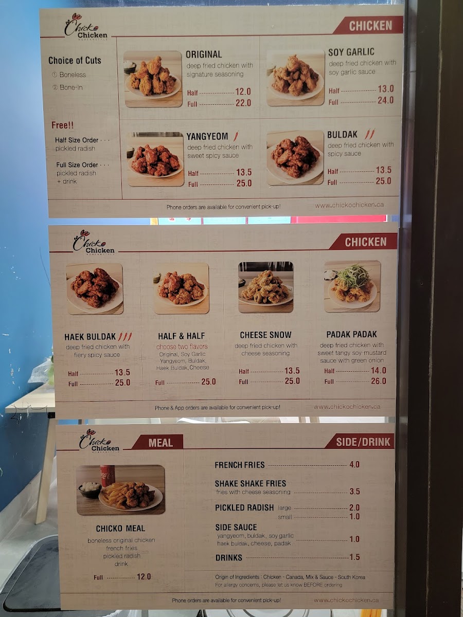 Menu Chicko Chicken Dunbar-6