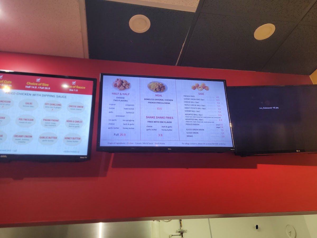 Menu Chicko Chicken New Westminster Skytrain-2