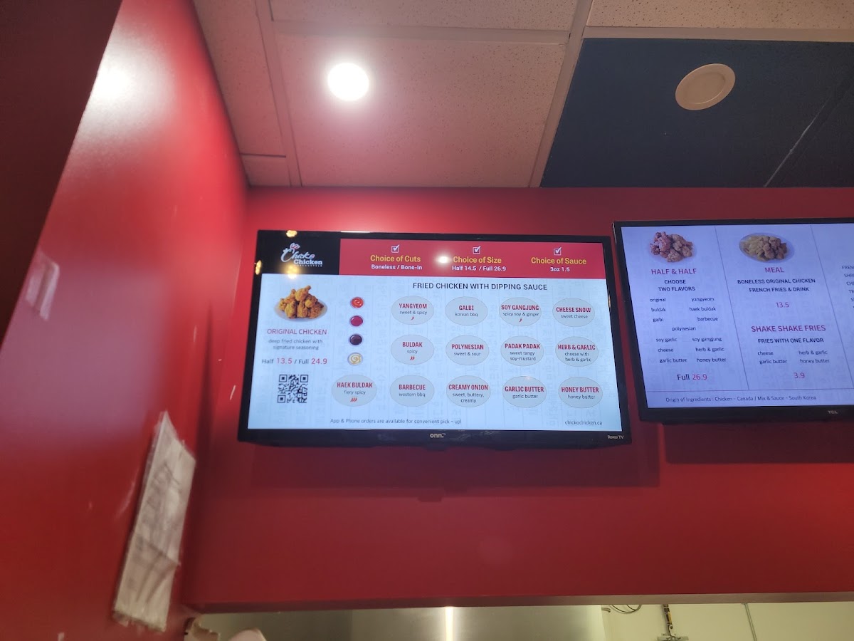 Menu Chicko Chicken New Westminster Skytrain-4