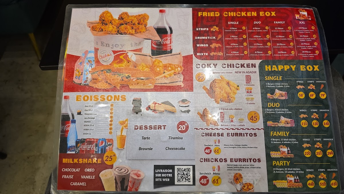 Menu Chickos Agadir - Fried Chicken & Burger-2
