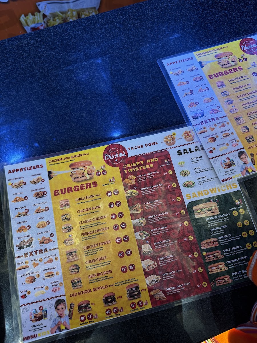 Menu Chickos Agadir - Fried Chicken & Burger-4