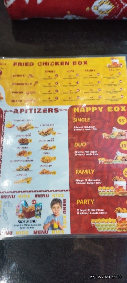 Menu Chickos Agadir - Fried Chicken & Burger-5