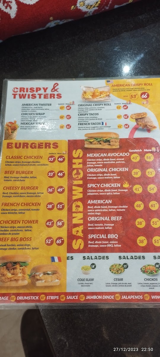 Menu Chickos Agadir - Fried Chicken & Burger-6