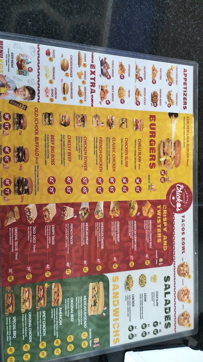 Menu Chickos Agadir - Fried Chicken & Burger-7
