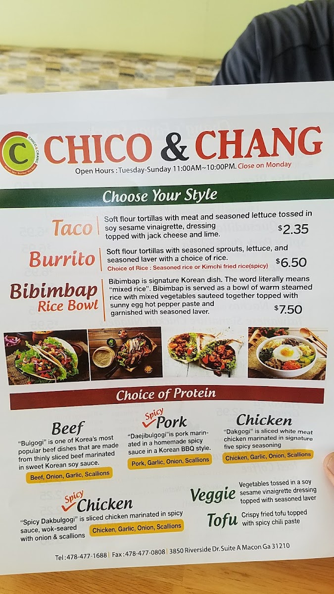 Menu Chico & Chang-10