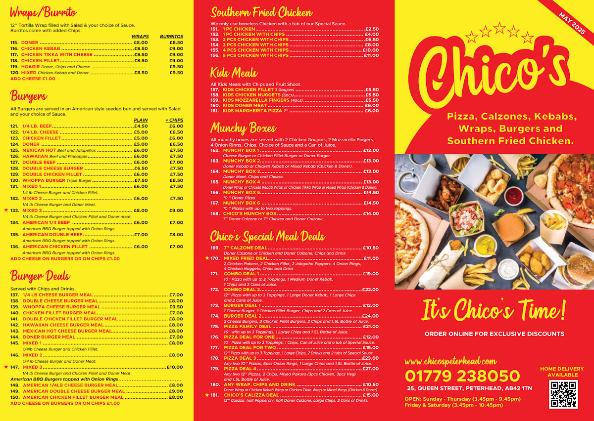 Menu Chico's Peterhead-2