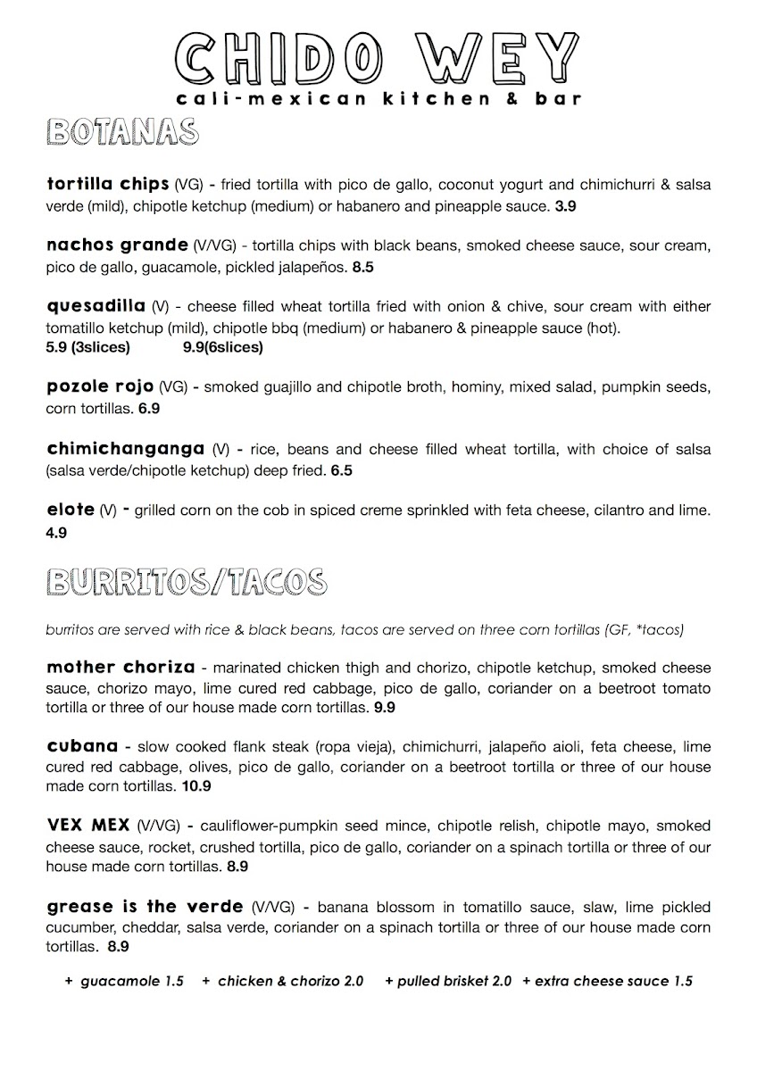 Menu Chido Wey-1