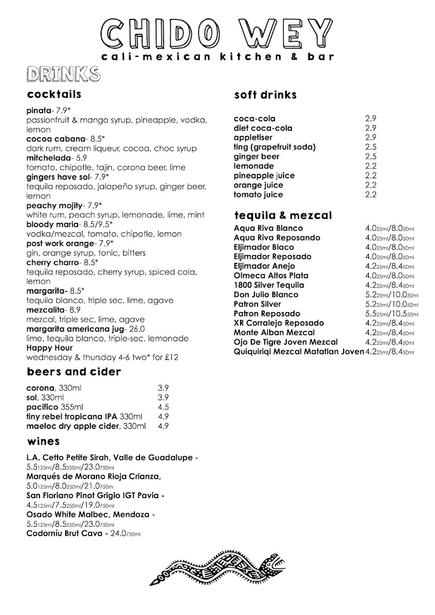 Menu Chido Wey-10