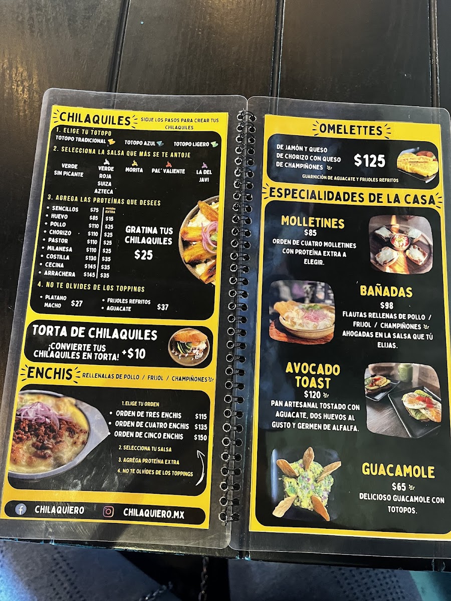 Menu Chilaquiero Metepec-3