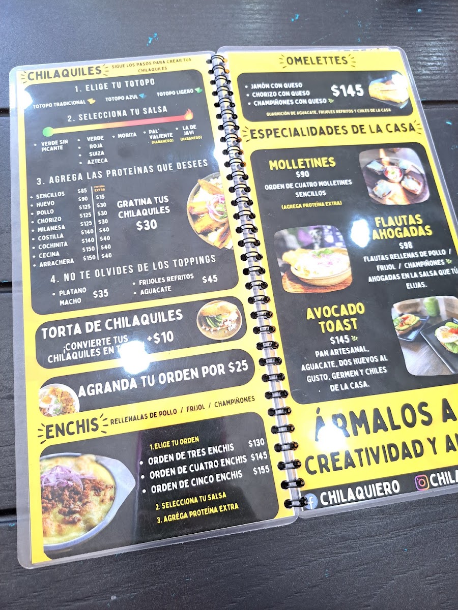 Menu Chilaquiero Metepec-7