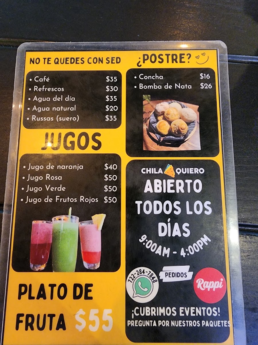 Menu Chilaquiero Metepec-8