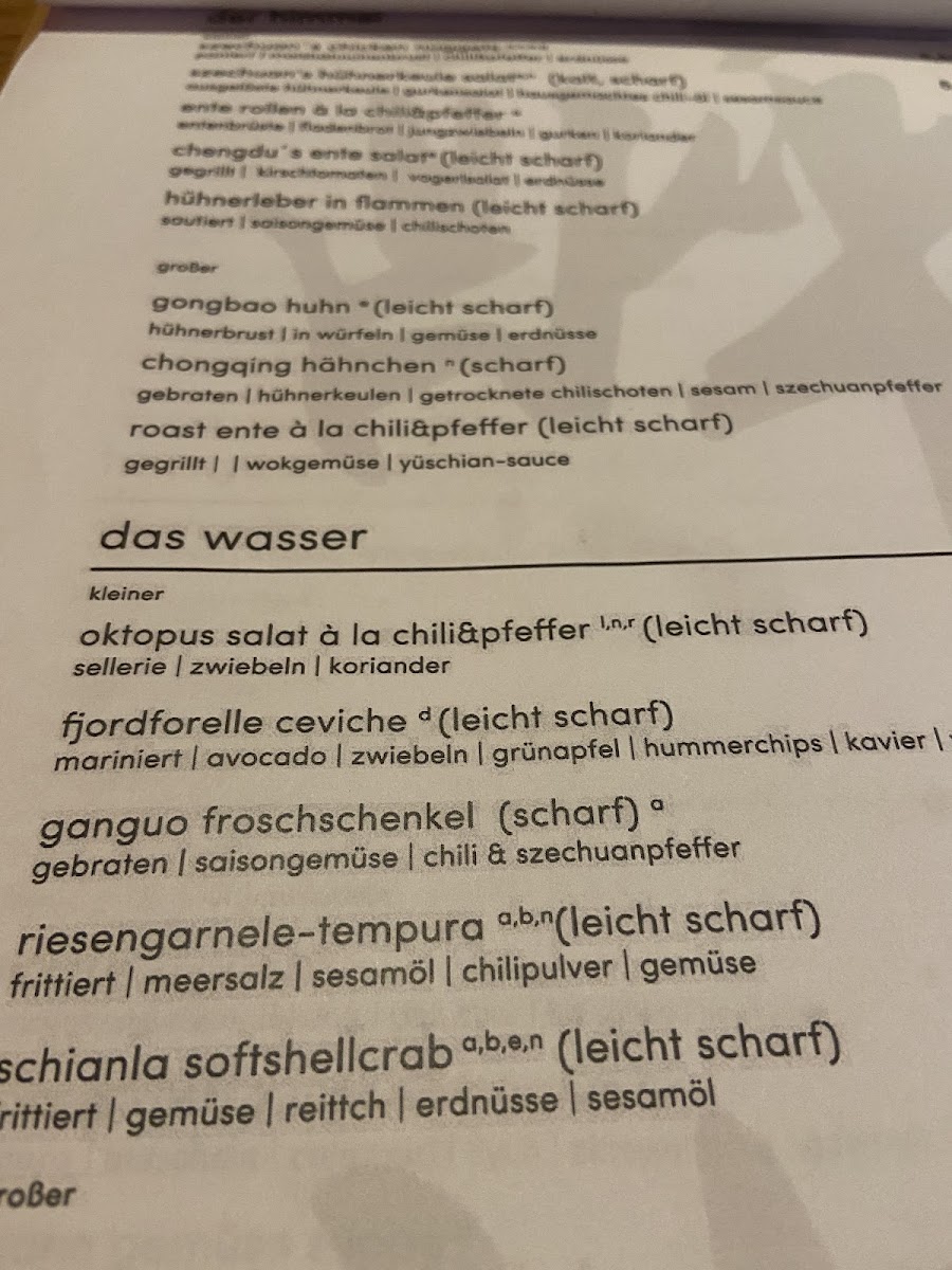 Menu Chili & Pfeffer Restaurant-Bar 醉川中餐厅-5
