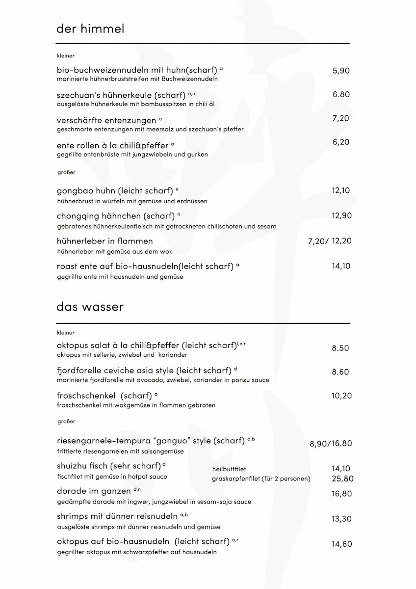Menu Chili & Pfeffer Restaurant-Bar 醉川中餐厅-7