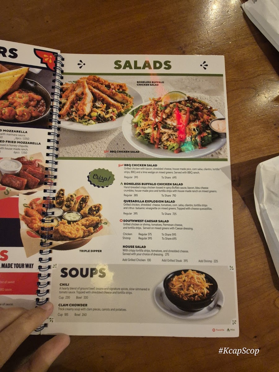 Menu Chili's Power Plant Mall-1