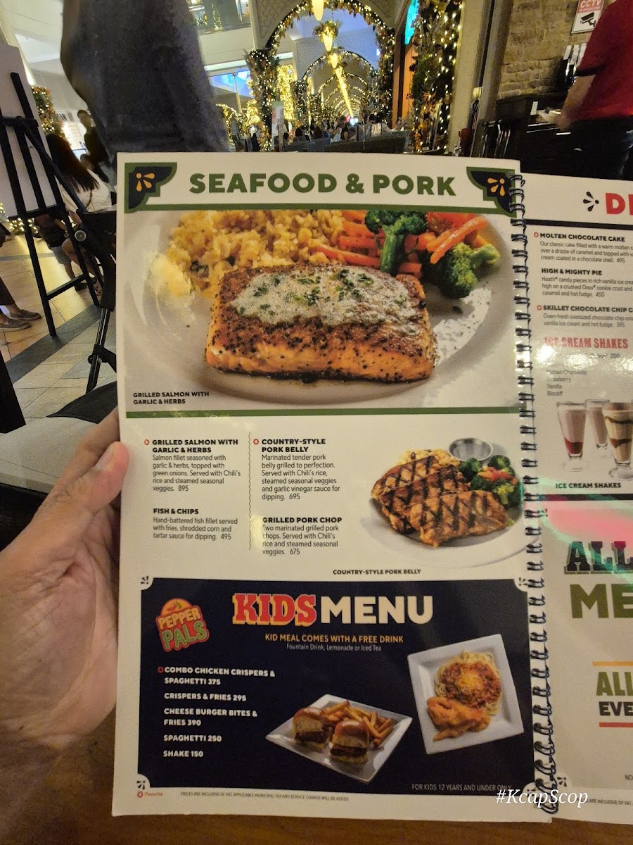 Menu Chili's Power Plant Mall-2