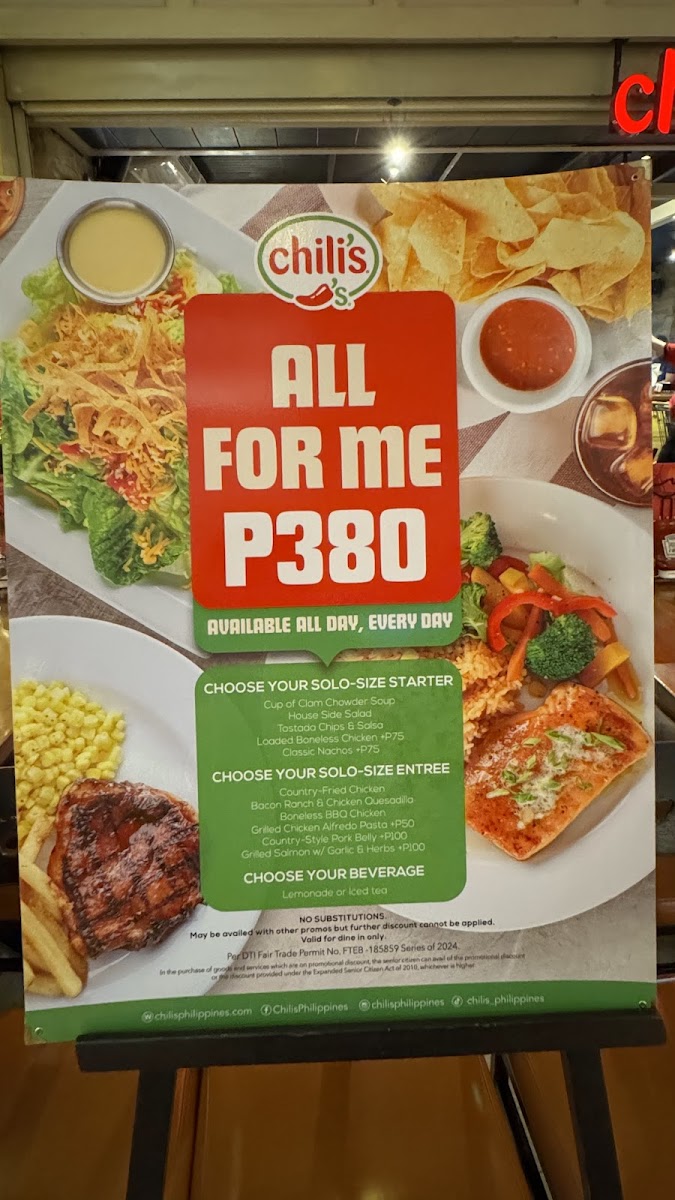 Menu Chili's Power Plant Mall-3
