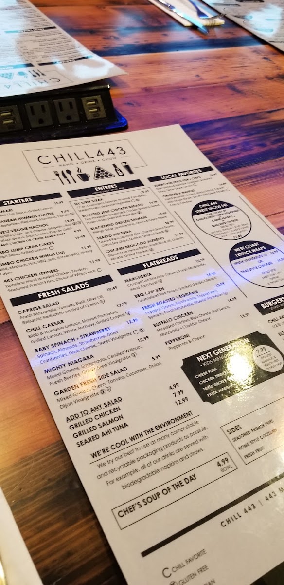 Menu Chill 443-2