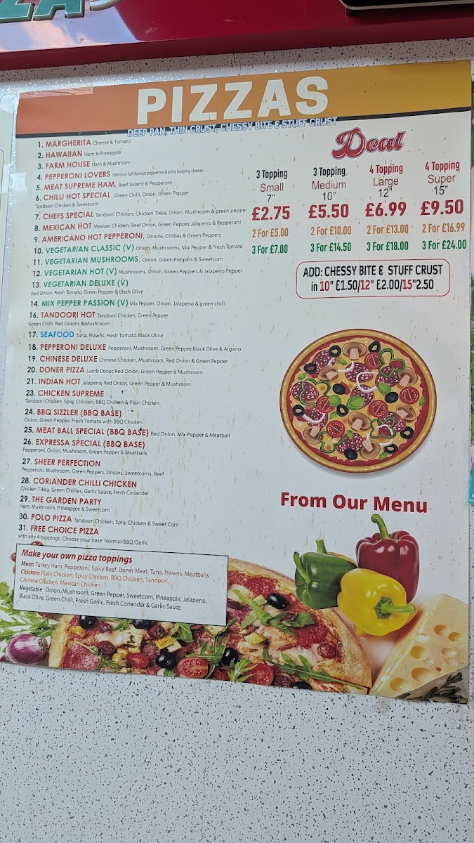 Menu Chilli Hot E13-1