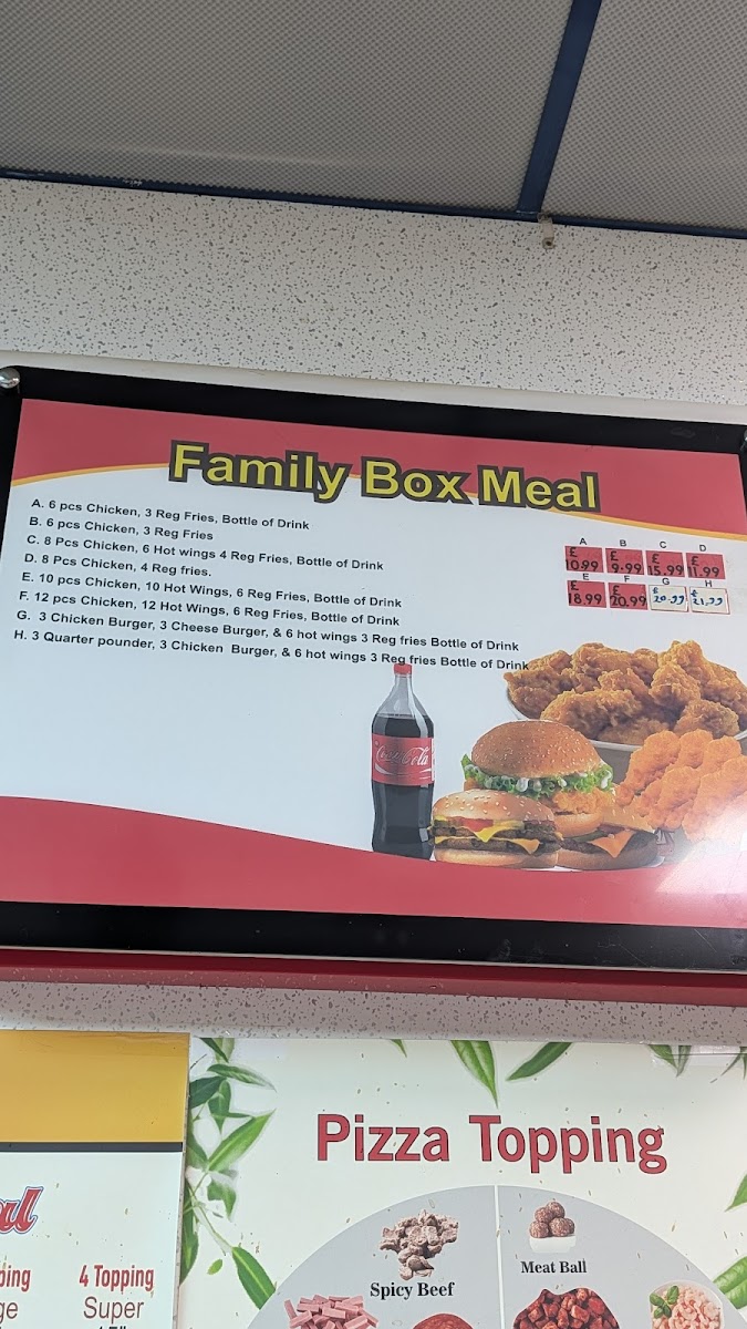 Menu Chilli Hot E13-10