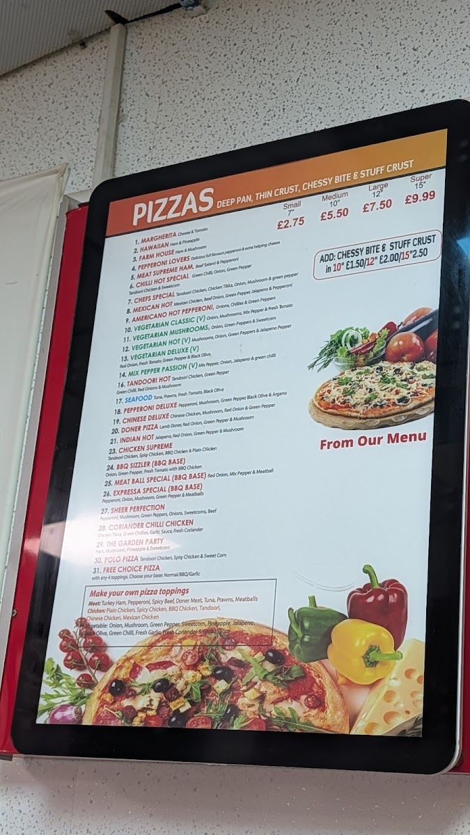 Menu Chilli Hot E13-4