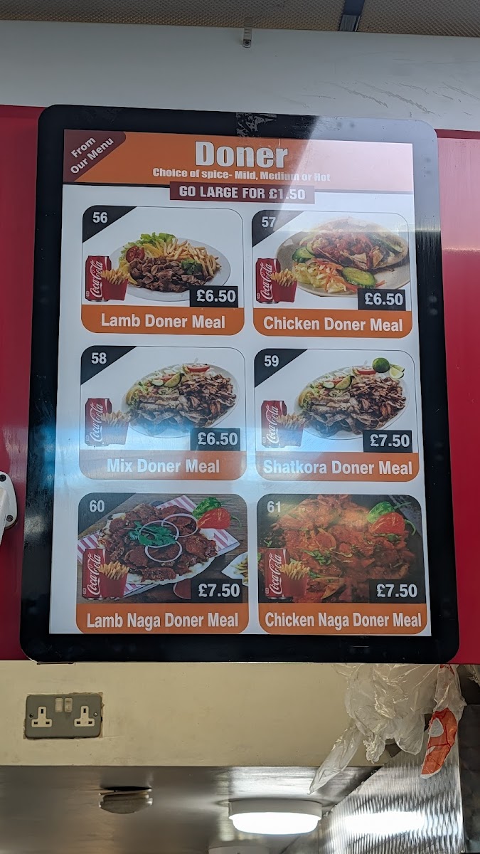 Menu Chilli Hot E13-7