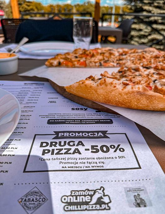 Menu Chilli Pizza Pizzeria Białystok Słonecznikowa 2-4