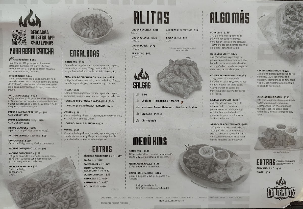 Menu Chiltepino's Wings Pabellón Misiones-1