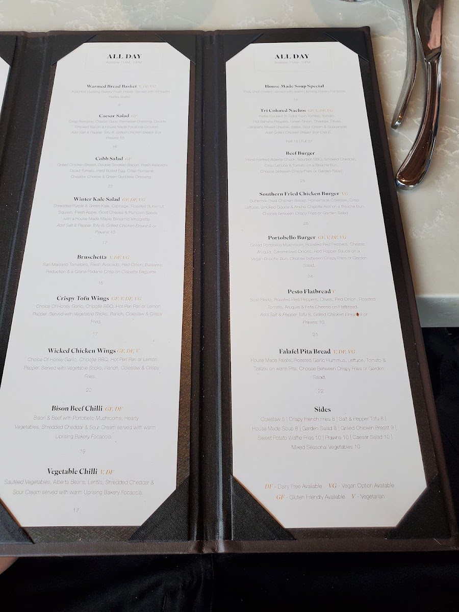 Menu Chimney Corner Lounge-1